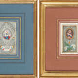 2 Spitzenbilder "Gnadenbild von Mais und Monstranz von Stans"/"Hl. Heinrich" - photo 1