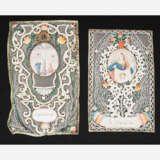 2 Spitzenbilder "Hl. Veronika"/"Kreuzigung Christi" - photo 1