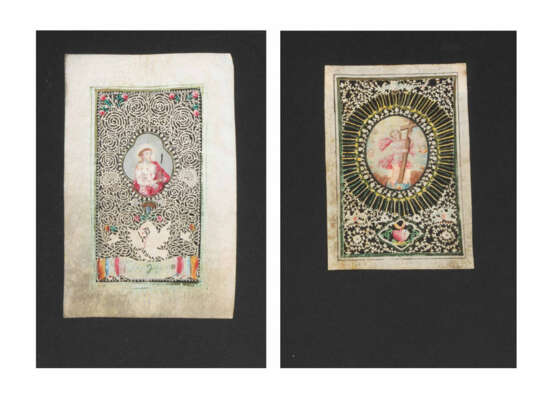 2 Spitzenbilder "Jesuskind"/"Ecce Homo" - photo 1 2 Spitzenbilder "Jesuskind"/"Ecce Homo" - photo 1