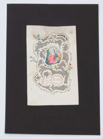 3 Spitzenbilder "Hl. Magdalena"/"Hl. Petrus"/"Hl. Familie" - photo 2