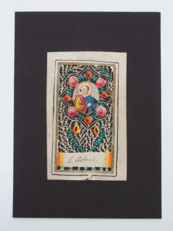 3 Spitzenbilder "Hl. Magdalena"/"Hl. Petrus"/"Hl. Familie" - photo 4