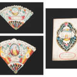 3 Spitzenbilder "Flammende Herzen"/"Hl. Barbara" - photo 1