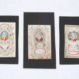 3 Spitzenbilder "Hl. Helena"/"Hl. Elisabeth"/"Hl. Sebastian" - фото 1