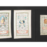 3 Spitzenbilder "Hl. Anna"/"Hl. Elisabeth"/"Hl. Andreas" - фото 1