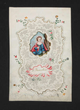 2 Spitzenbilder "Hl. Dorothea"/"Hl. Rosalia" - photo 2