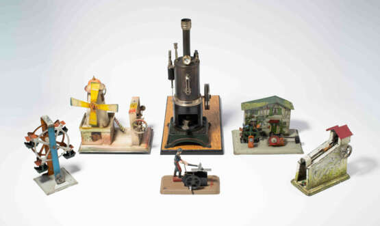 Doll, Stehende Dampfmaschine und 5 Antriebsmodelle - Foto 2