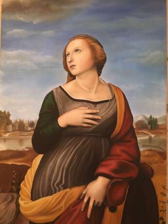 “St. Catherine” Canvas Oil paint Renaissance Historical genre XIX век - photo 1