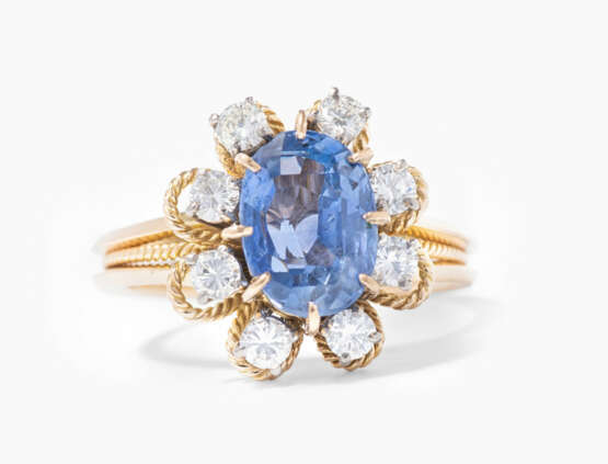Saphir-Diamant-Ring - фото 1