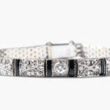 Art Déco Diamant-Onyx-Bracelet - фото 1