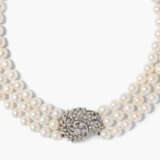 Akoya-Kulturperlen-Diamant-Collier - Foto 1