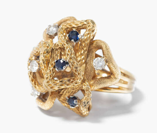 Brillant-Saphir-Ring - фото 2