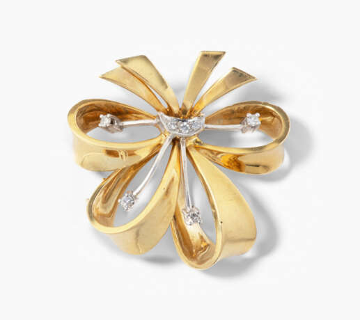 Diamant-Schleifenbrosche - photo 1