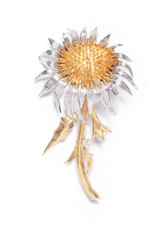 Distel-Brosche - Foto 1