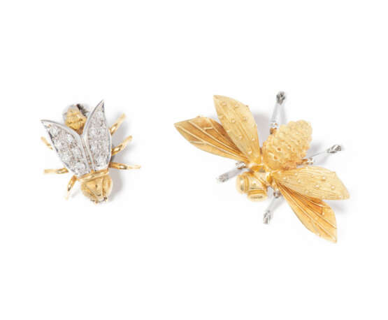 Lot: Zwei Insektenbroschen - фото 1