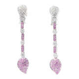 Pinksaphir-Brillant-Ohrhänger - photo 1
