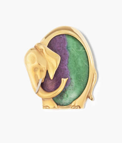 Set: Rubin-Zoisit-Ring und Brosche - фото 3 Set: Rubin-Zoisit-Ring und Brosche - фото 3