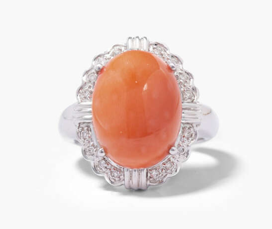 Korallen-Diamant-Ring - photo 1