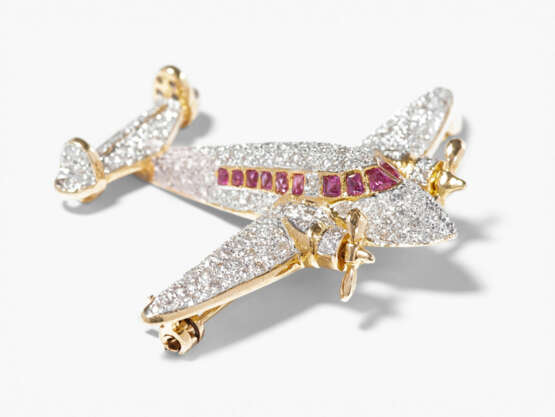 Flugzeug-Brosche - photo 1