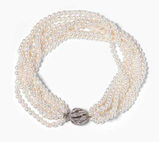 Diamant-Kulturperlen-Bracelet - photo 1