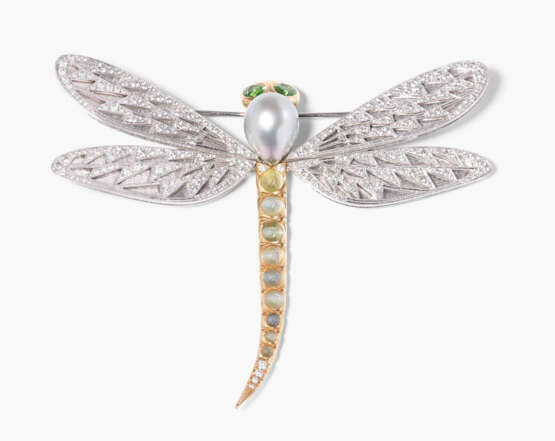 Perlen-Edelstein-Brosche - photo 2