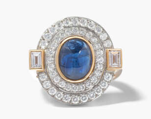 Saphir-Cabochon-Ring