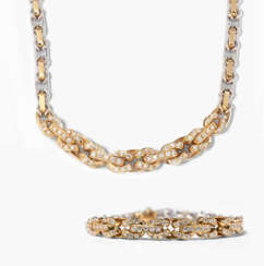 Set: Brillantcollier und Bracelet