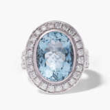 Aquamarin-Diamant-Ring - Foto 1