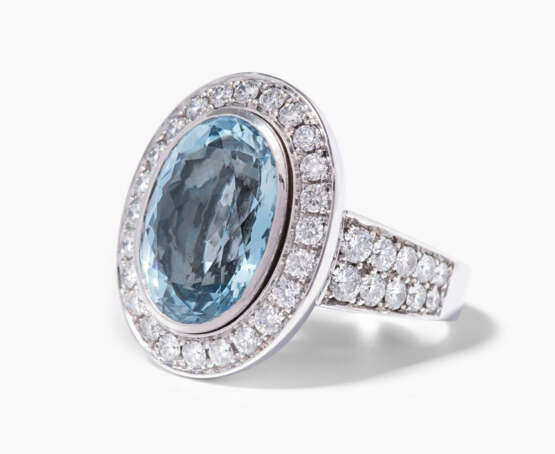 Aquamarin-Diamant-Ring - Foto 2