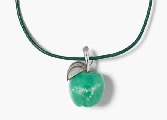 Chrysopras-Brillant-Anhänger - фото 1 Chrysopras-Brillant-Anhänger - фото 1