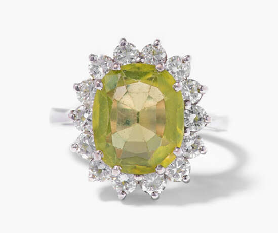 Peridot-Diamant-Ring - photo 1