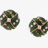 Edelstein-Perlen-Ohrclips - photo 1