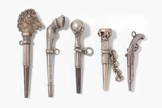 Lot: 5 diverse Taschenuhrschlüssel - photo 1