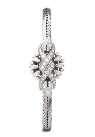 Gübelin Diamant-Damenarmbanduhr, 1950er Jahre - photo 1 Gübelin Diamant-Damenarmbanduhr, 1950er Jahre - photo 1