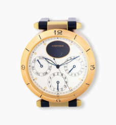 Cartier "Pasha" Tischuhr mit Kalender, 1990er Jahre