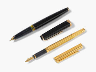 Montblanc, 2 Füllfederhalter "Meisterstück 14" und "Noblesse"