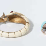 Ciner, Armreif, Weiss, Brosche, Ring - фото 3