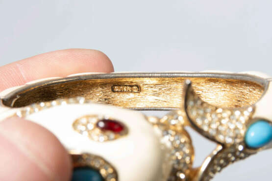 Ciner, Armreif, Weiss, Brosche, Ring - фото 4