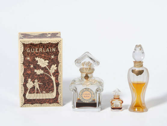 Baccarat für Guerlain, 3 Parfumflakons "L'Heure Bleue" - Foto 1 Baccarat für Guerlain, 3 Parfumflakons "L'Heure Bleue" - Foto 1