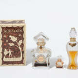 Baccarat für Guerlain, 3 Parfumflakons "L'Heure Bleue" - Foto 1