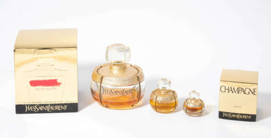 Yves Saint Laurent, 3 Parfumflakons "Champagne" - Foto 1