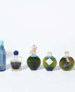 Vêtements et accessoires. Lalique für Worth, 6 Parfumflakons "Je Reviens"
