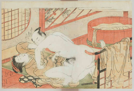 Lot: 11 Blätter diverse Shunga - фото 11 Lot: 11 Blätter diverse Shunga - фото 11