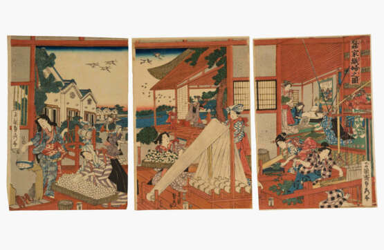 Lot: 13 Blätter Farbholzschnitte - фото 1 Lot: 13 Blätter Farbholzschnitte - фото 1