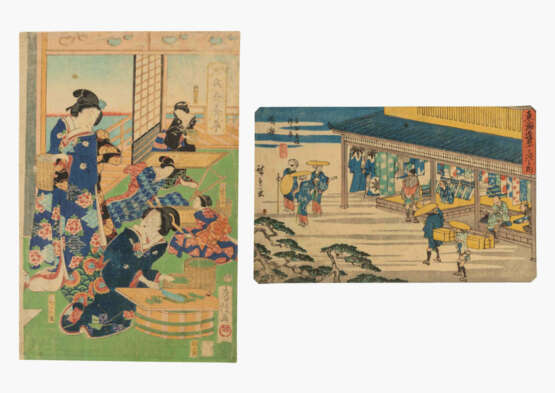 Lot: 13 Blätter Farbholzschnitte - фото 6 Lot: 13 Blätter Farbholzschnitte - фото 6