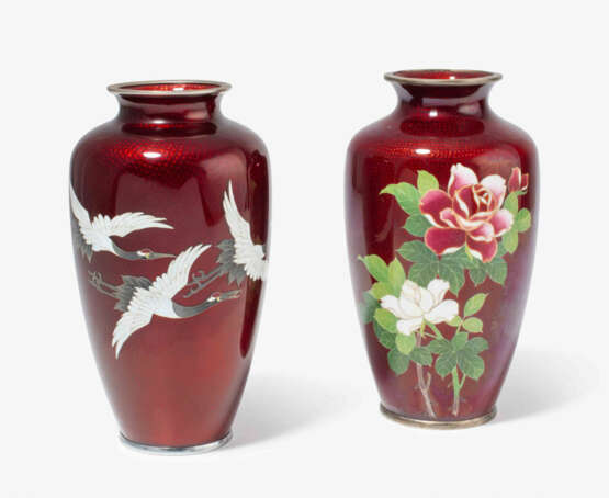 Lot: 2 Ginbari-Cloisonné-Vasen - photo 1 Lot: 2 Ginbari-Cloisonné-Vasen - photo 1