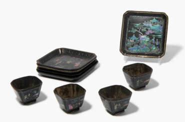 Lot: 9 Laque burgauté Objekte