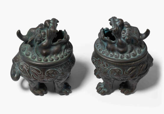 1 Paar Räuchergefässe - photo 3 1 Paar Räuchergefässe - photo 3