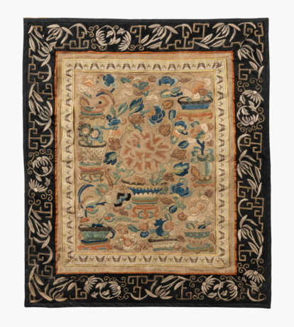 Lot: 2 Seidenstickereien - photo 2