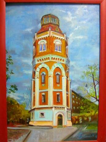 “water tower” Canvas Oil paint Historical genre 2019 - photo 1