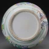 Qing Dynasty Yongzheng pastel porcelain characters story pattern garlic bottle - Foto 13